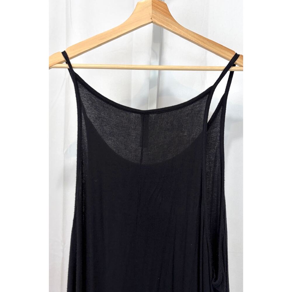 ATHLETA Well Rested Rib Sleep Dress Soft Stretch Modal Black Size 3X Plus - Picture 7 of 8